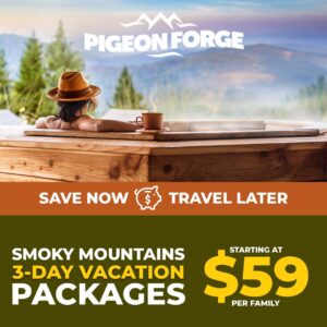 Save Money In Gatlinburg with these amazing offers that your family will love - woman taking in the views of the mountains from her hot tub