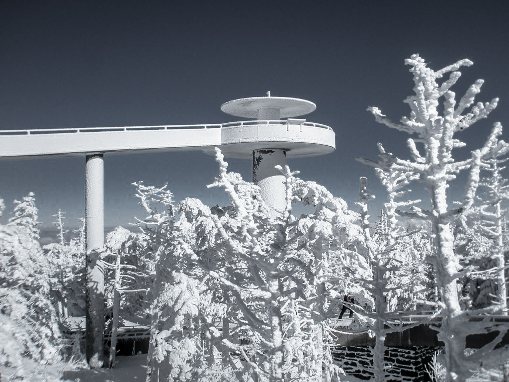 Valentine’s Day In Gatlinburg at Clingmans Dome is not only the highest point in the Smokies but its a real treat