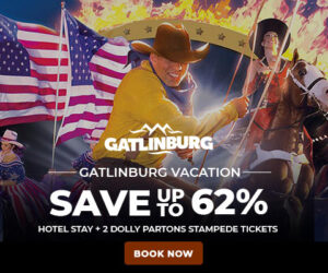 Gatlinburg Vacation SAVE 62% on Hotel Stay and get two free Dolly Parton's Stampede tickets