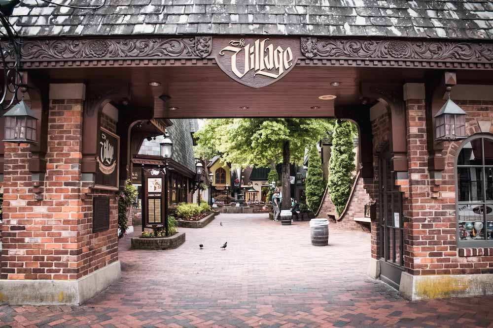 The Village Entrance To The Over 20+ Stores