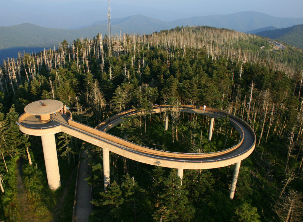 Clingman’s Dome is the highest point of the Smokies
