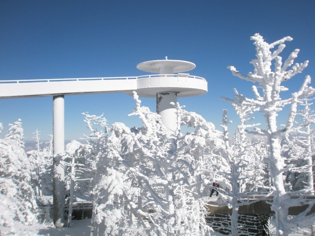 Clingman's Dome gets colder that far up