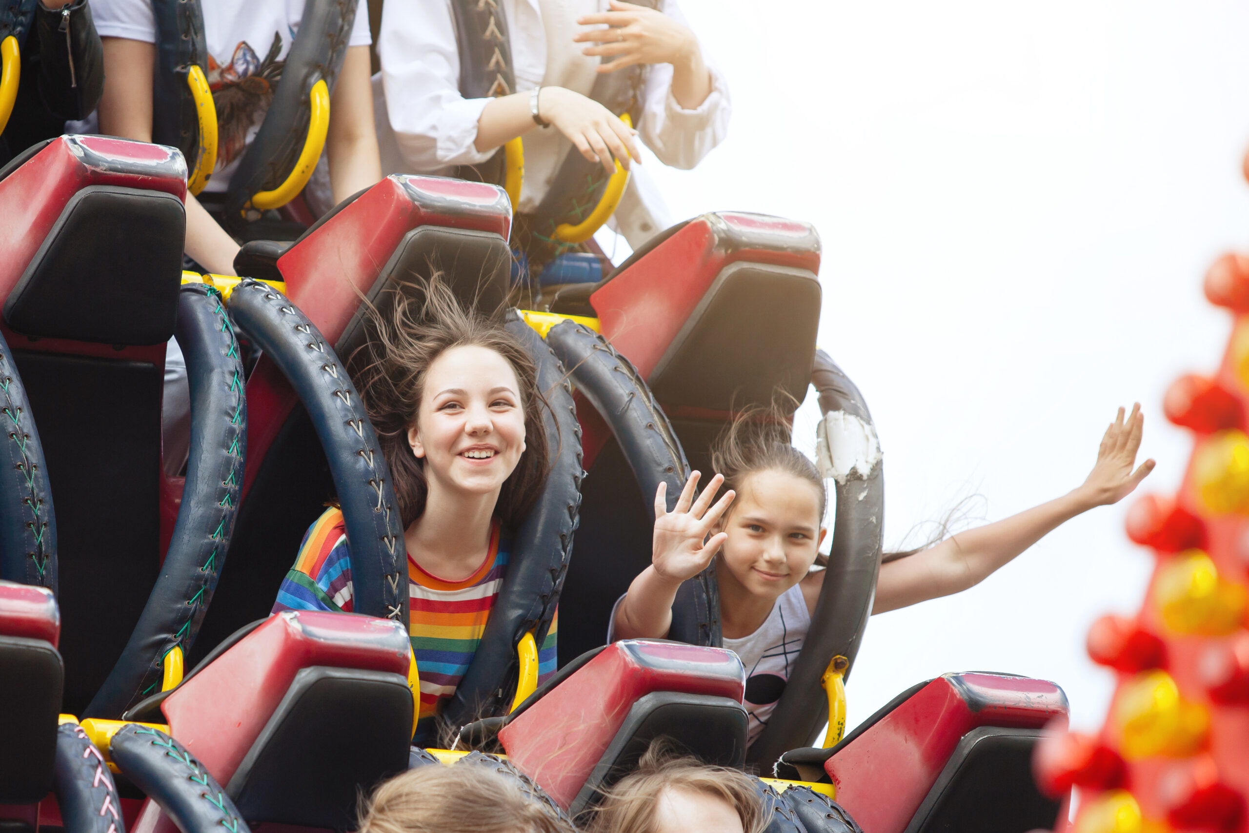 Young friends on roller coaster ride. The All Gatlinburg Blog
