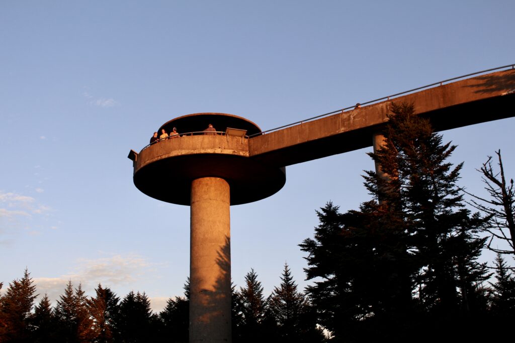 Clingmans Dome At Sunset