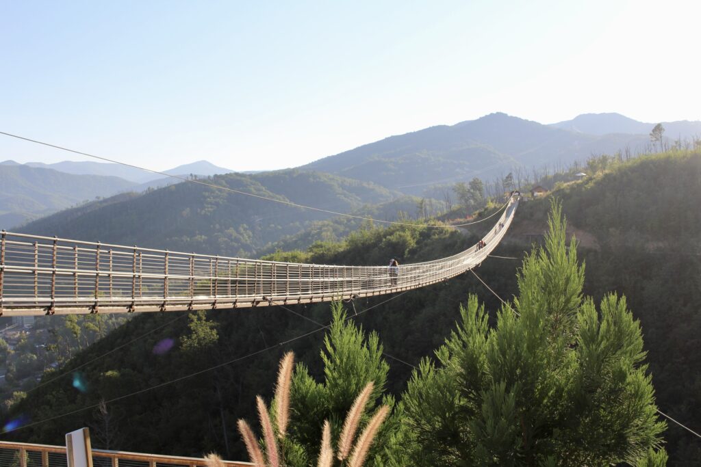 The Gatlinburg Skybridge Moves - After All, It Is A Suspension Bridge