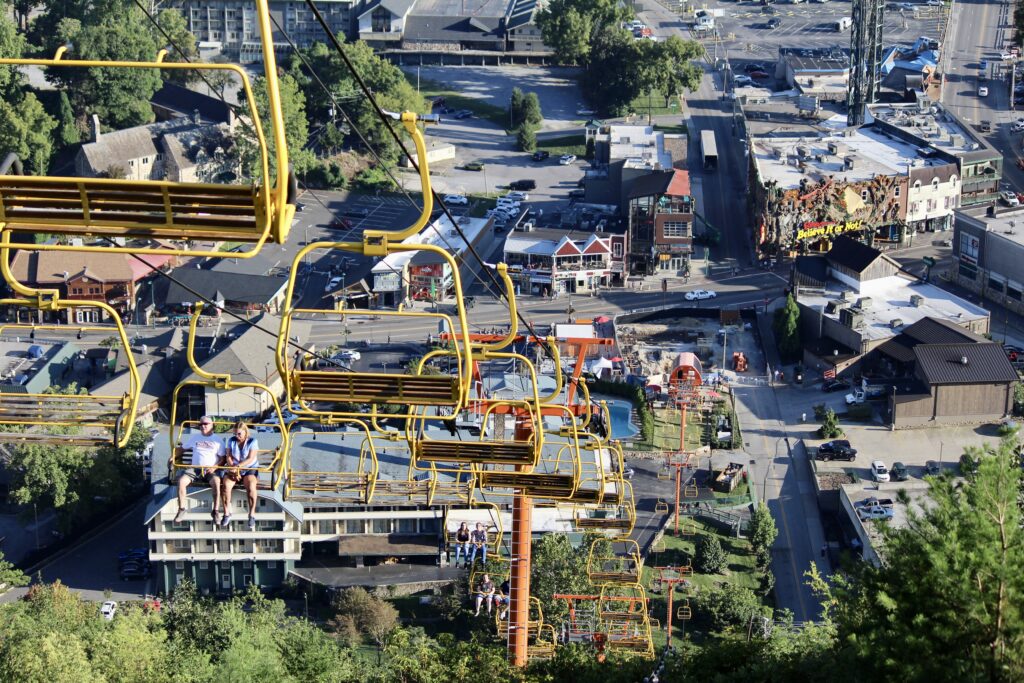 Gatlinburg Skylift Park Has Only One Way Up And Down