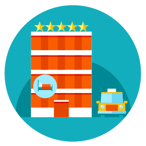Icon graphic: hotel