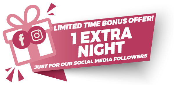 Graphic: One Extra Night for social media followers